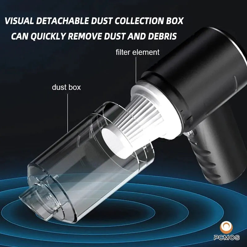 Portable Car Vacuum Cleaner – USB Rechargeable
