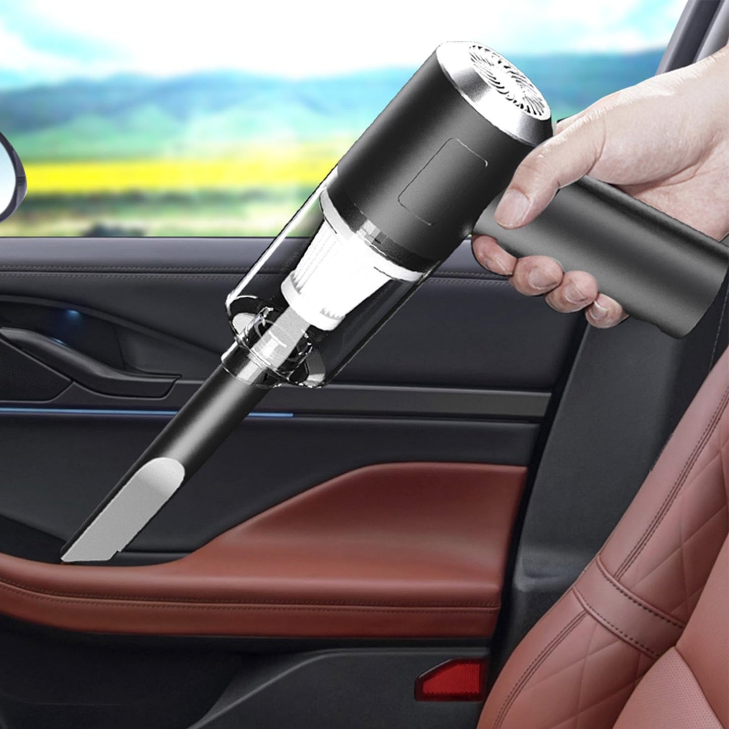 Portable Car Vacuum Cleaner – USB Rechargeable